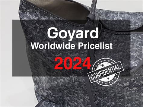 e goyard prix|Goyard price list paris.